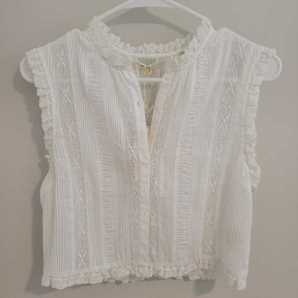 NWT DÔEN Hallie Top in Salt - Picture 3 of 5